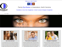 Tablet Screenshot of mcfarlandoptometry.com